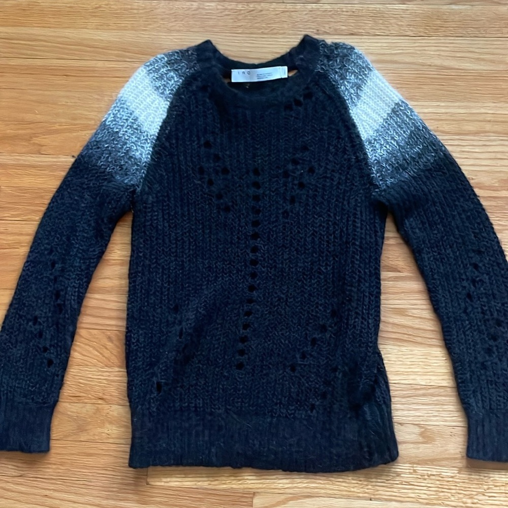 IRO ‎ Knit Crew Neck Sweater  nylon wool alpaca mohair blend S